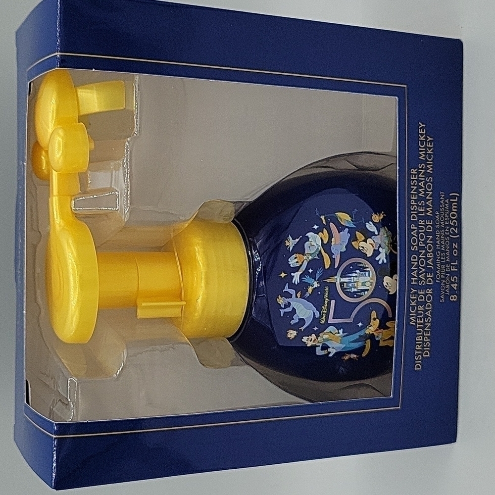 Disney World 50th Anniversary Mickey And Friends Hand Soap Dispenser